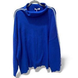 GRACE KARIN oversized pull over royal blue sweater size 2X NWT